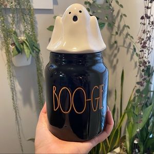 RAE DUNN Mini Canister BOO-GIE canister NEW NO FLAWS